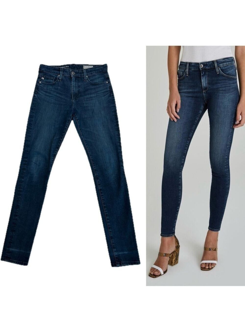AG adriano Goldschmied contour 360 Farrah Skinny Ankle High Rise Skinny Ankle